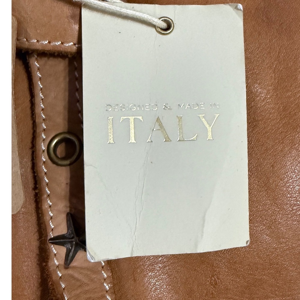 Costanza Rota Italian Leather Tote NEW Floral Embossed Panels Boho Large Bag via - Picture 10 of 15